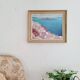 Old painting - old landscape oil painting - golden frame