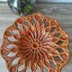 Openwork and glazed ceramic fruit bowl, 1960s-70s.