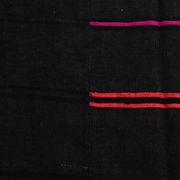 5x7 Grey & Black Striped Vintage Kilim Rug, 155x229Cm