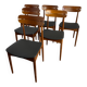 Set of 6 Scandinavian teak chairs – 1960s