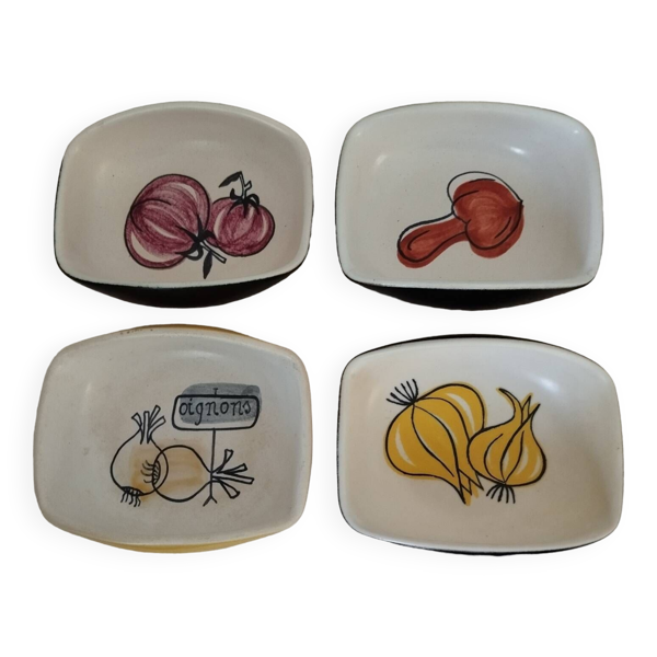 4 coupes céramiques années 50