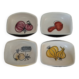 4 ceramic cups from the 50s