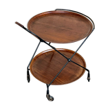 60s 70s teak serving trolley Jie Gantofta String Serving Trolley Sweden 60s