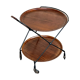 60s 70s teak serving trolley Jie Gantofta String Serving Trolley Sweden 60s