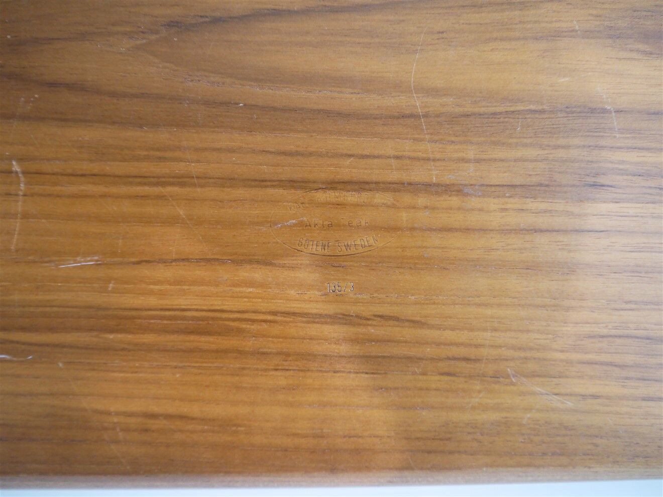 Vintage Scandinavian teak top by Karl Holmberg 1960