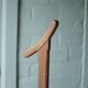 Wooden step stool for vintage library, stepladder, furniture for library, decor