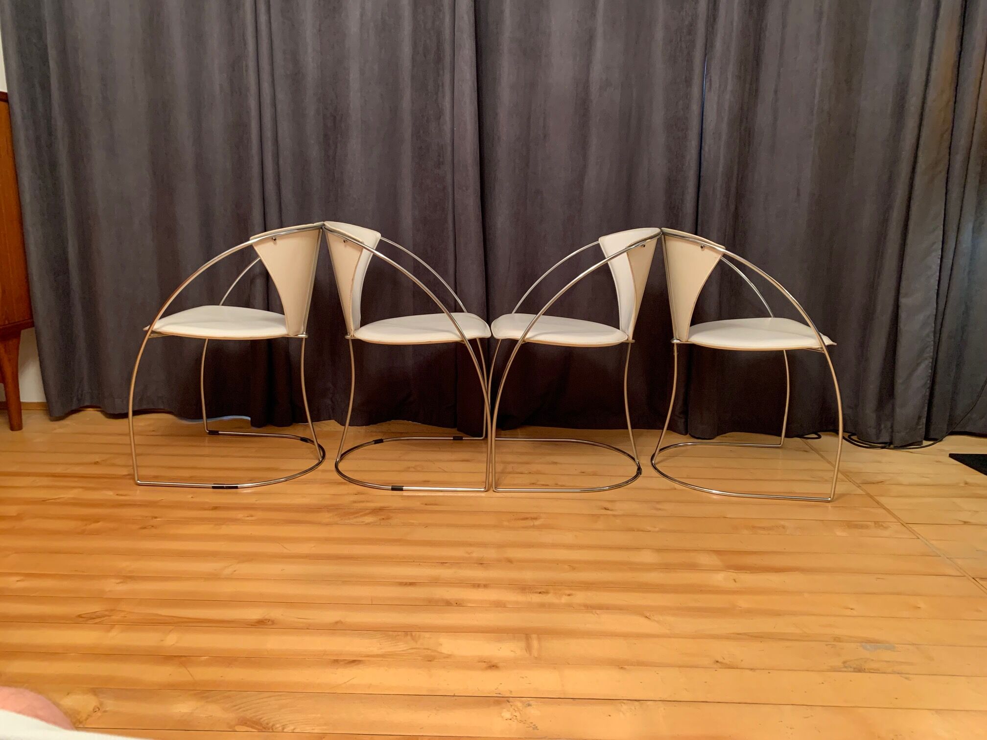 Set of four Linda chairs, Arrben, Italy, 1980s