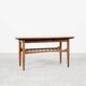 Midcentury Danish extendable coffee table in oak and teak 1960s