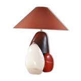 Ceramic pebble lamp by François Chatain 1980