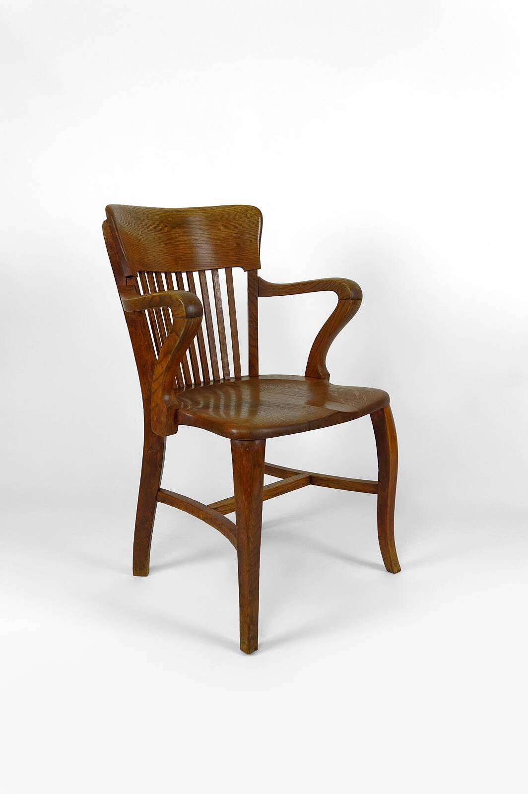 American oak office armchair, USA, circa 1900