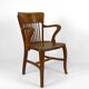 American oak office armchair, USA, circa 1900