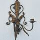 Golden antique wall chandelier
