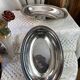 silver-plated metal service trays, Le Mondial silverware