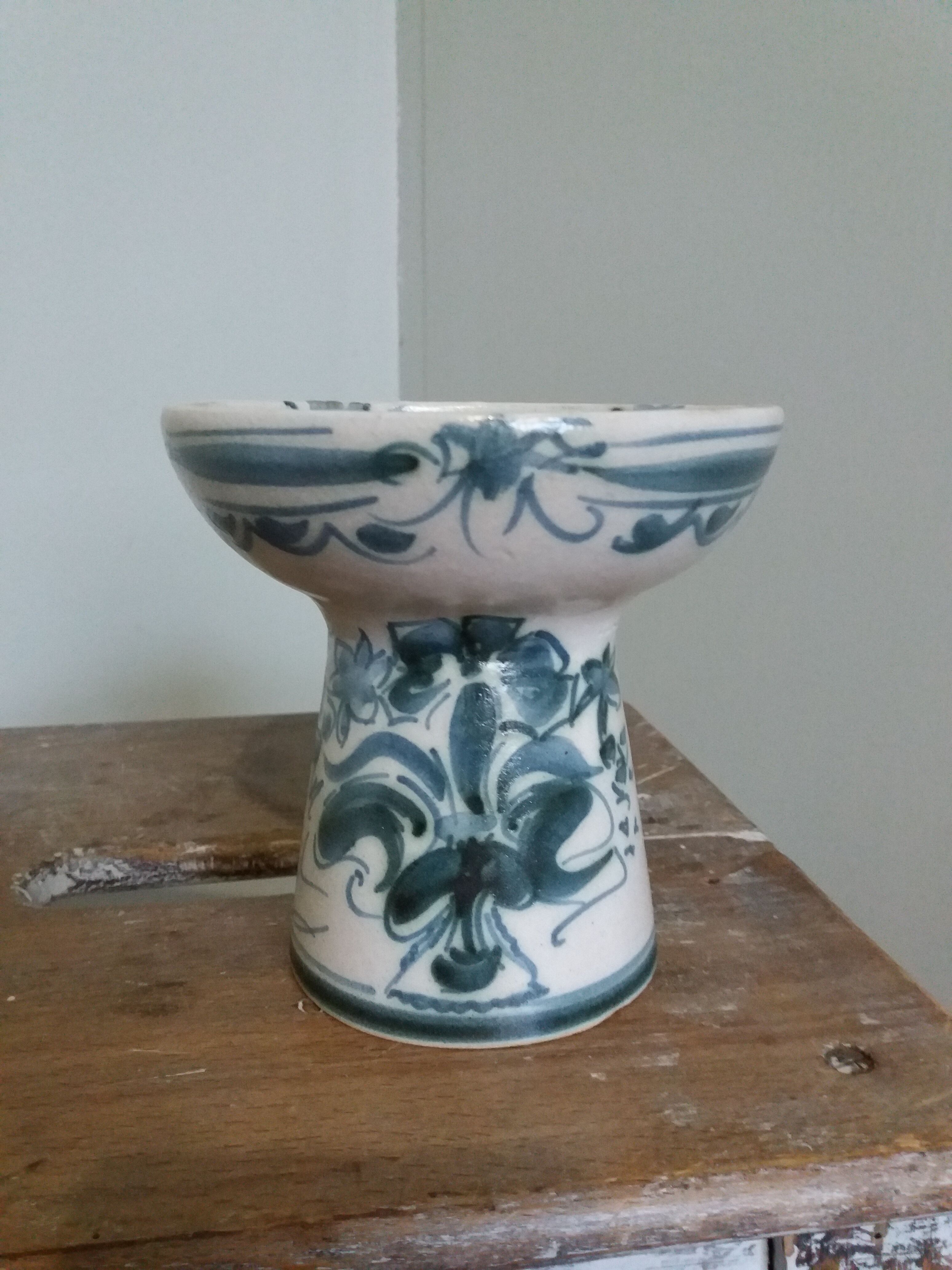 Keraluc Quimper candlestick picnic signed