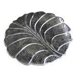Vintage large glass plate "eden" designed by lars hellsten 1974 for orrefors