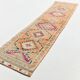 3x12 Pale Orange & Pink Vintage Wool Runner Rug, 86x352Cm