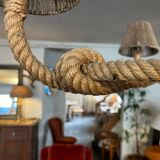 Berthes Glasser 1970 rope chandelier