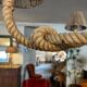 Lustre en corde 1970 Berthes Glasser