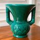 Green Vallauris ceramic vase