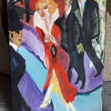Old oil painting on canvas