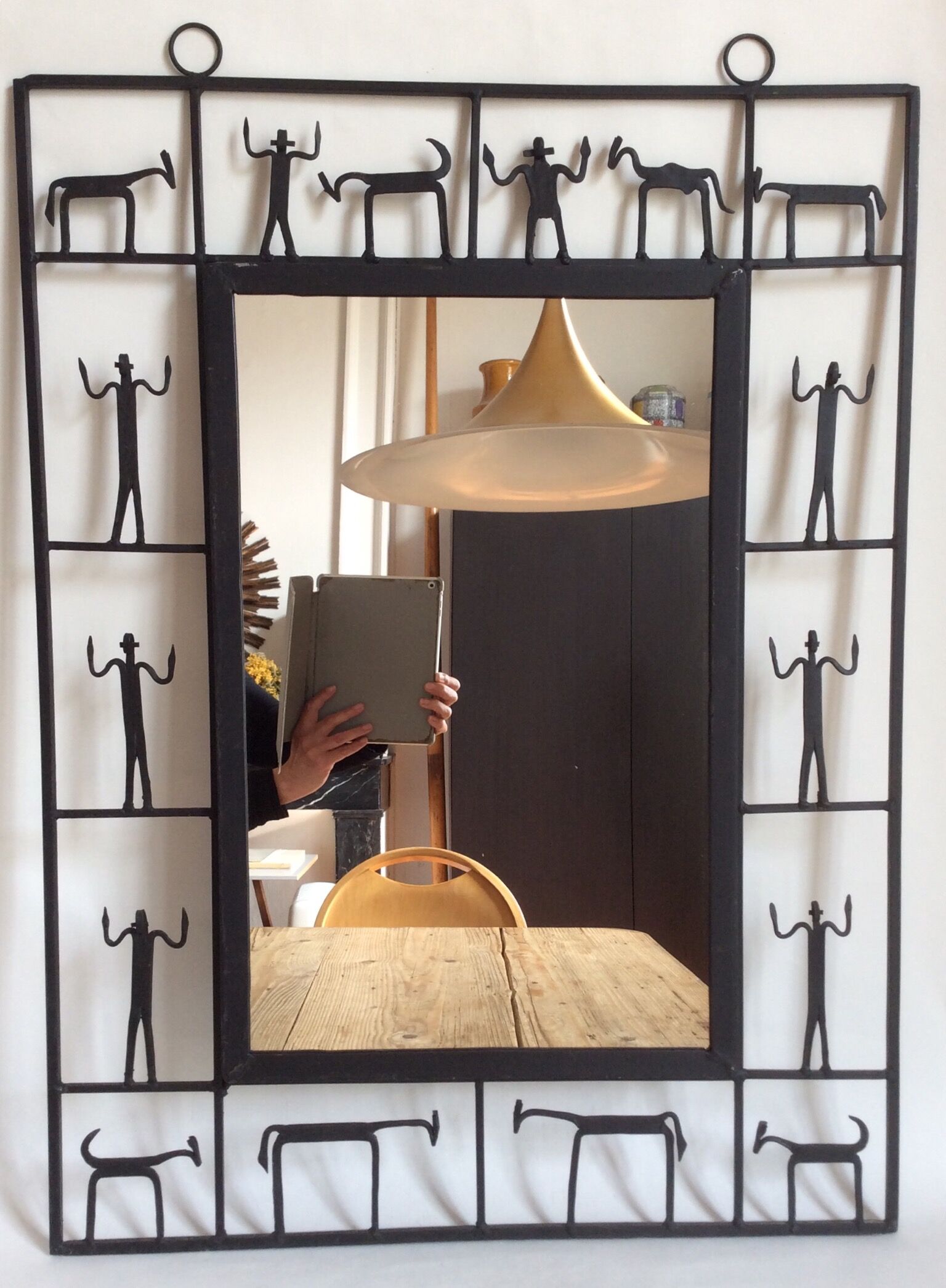 Brutal iron mirror 60x80cm