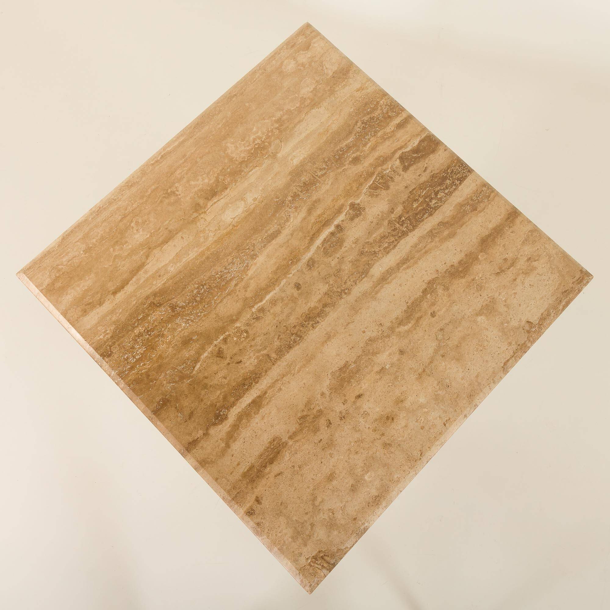 Italian mid century extra large travertine dining table, 1970s