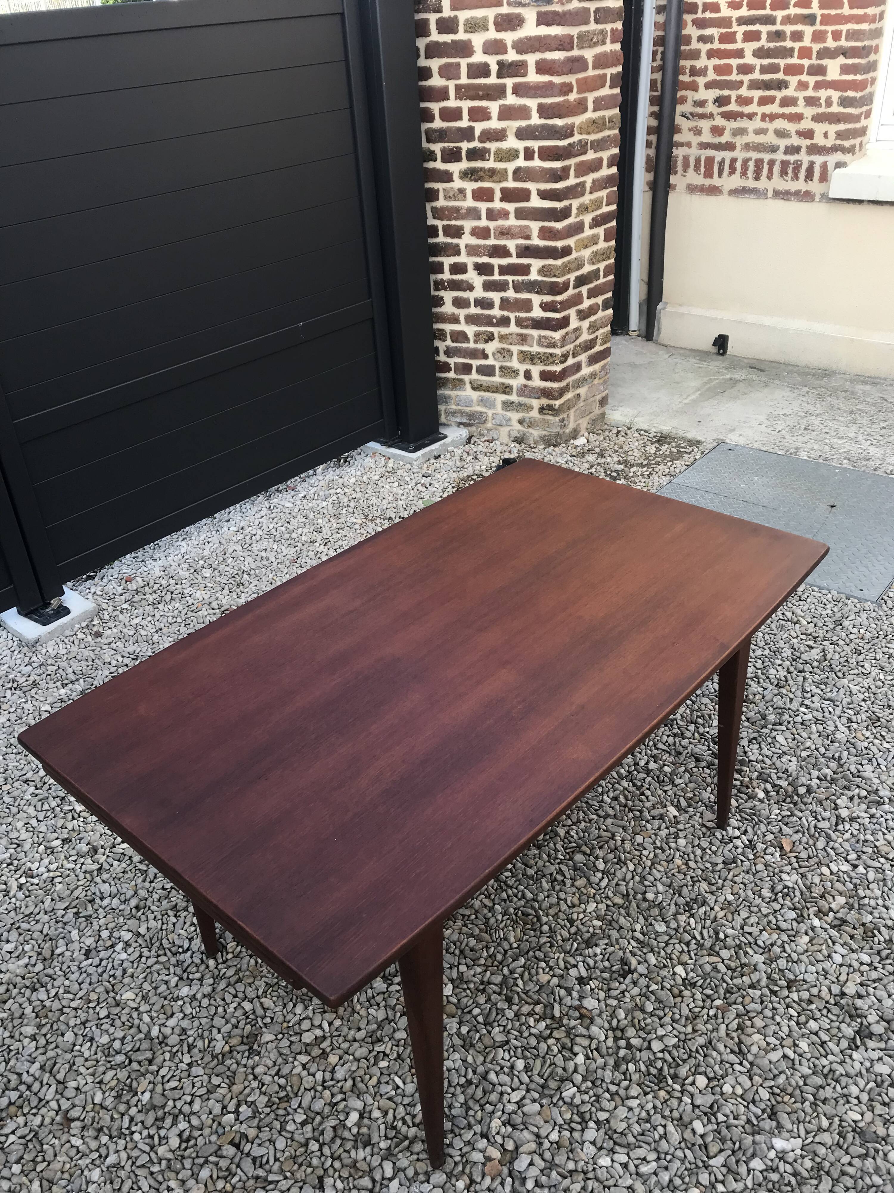 Scandinavian teak dining table