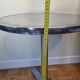 Vintage aluminium bistro table, 70 cm