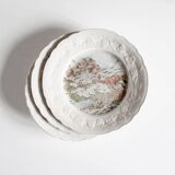 Assiettes plates Gien (lot de 3)