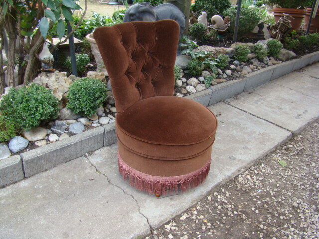 Old brown velvet heater