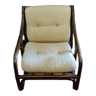 Fauteuil en bambou circa 1970