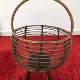 Vintage tripod sewing basket