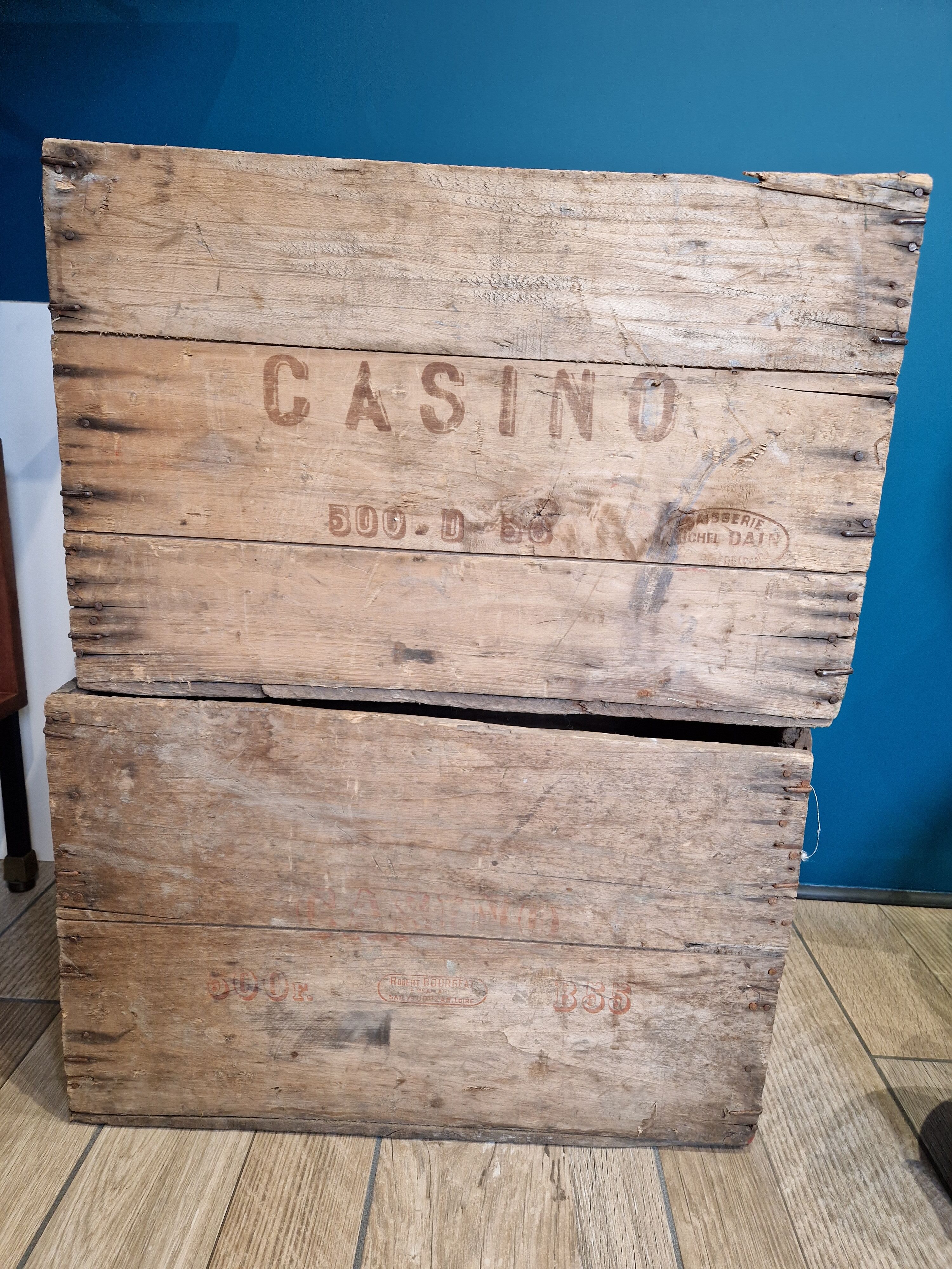 Casino wooden crates