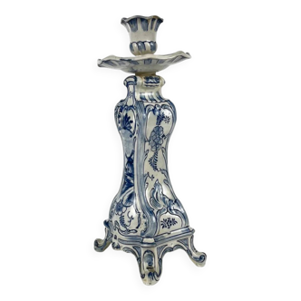 Delft candlestick by Royal Bonn, late 19th - early 20th century.