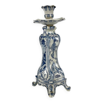 Delft candlestick by Royal Bonn, late 19th - early 20th century.