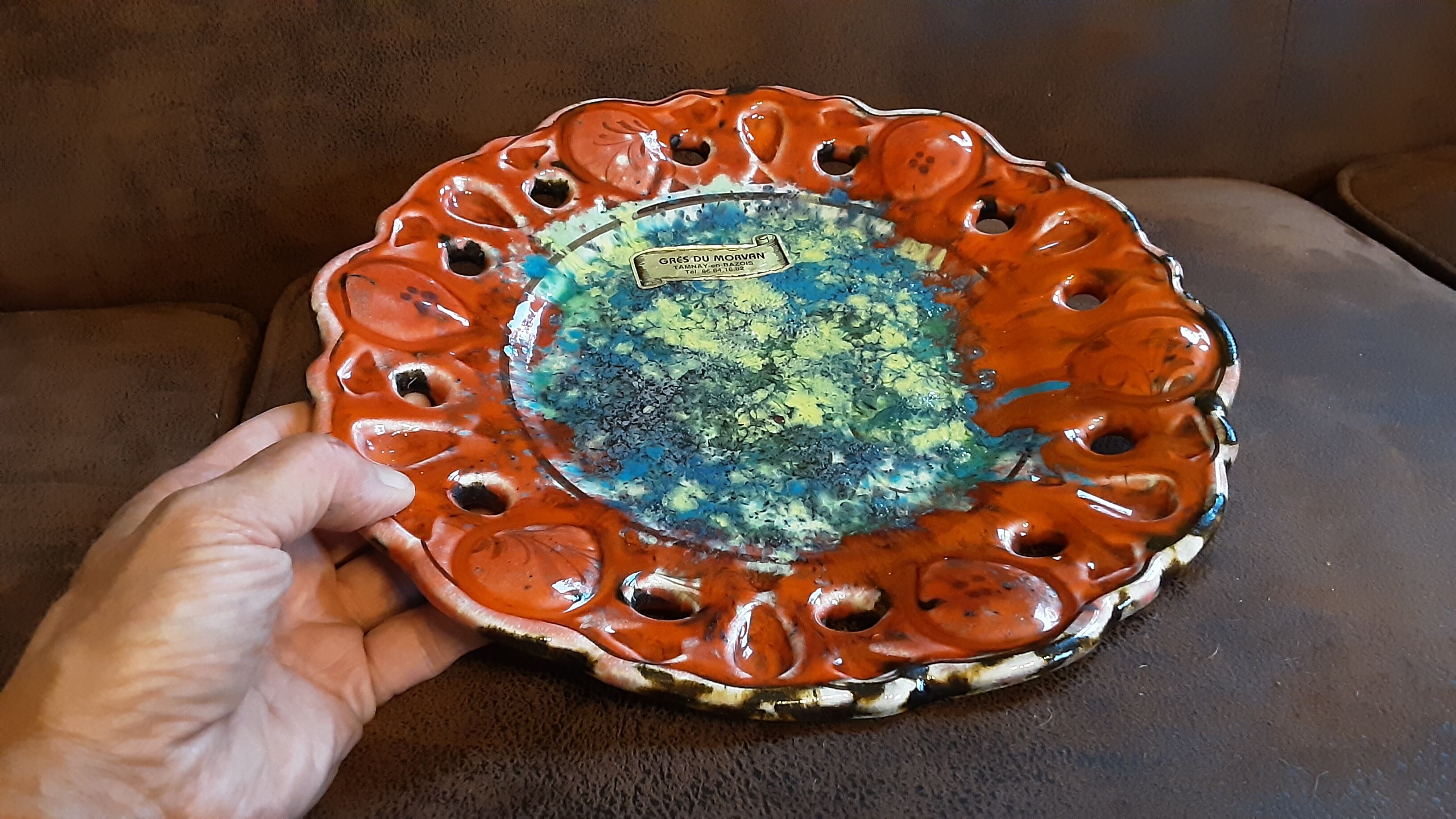 Decorative plate Grès de Morvan