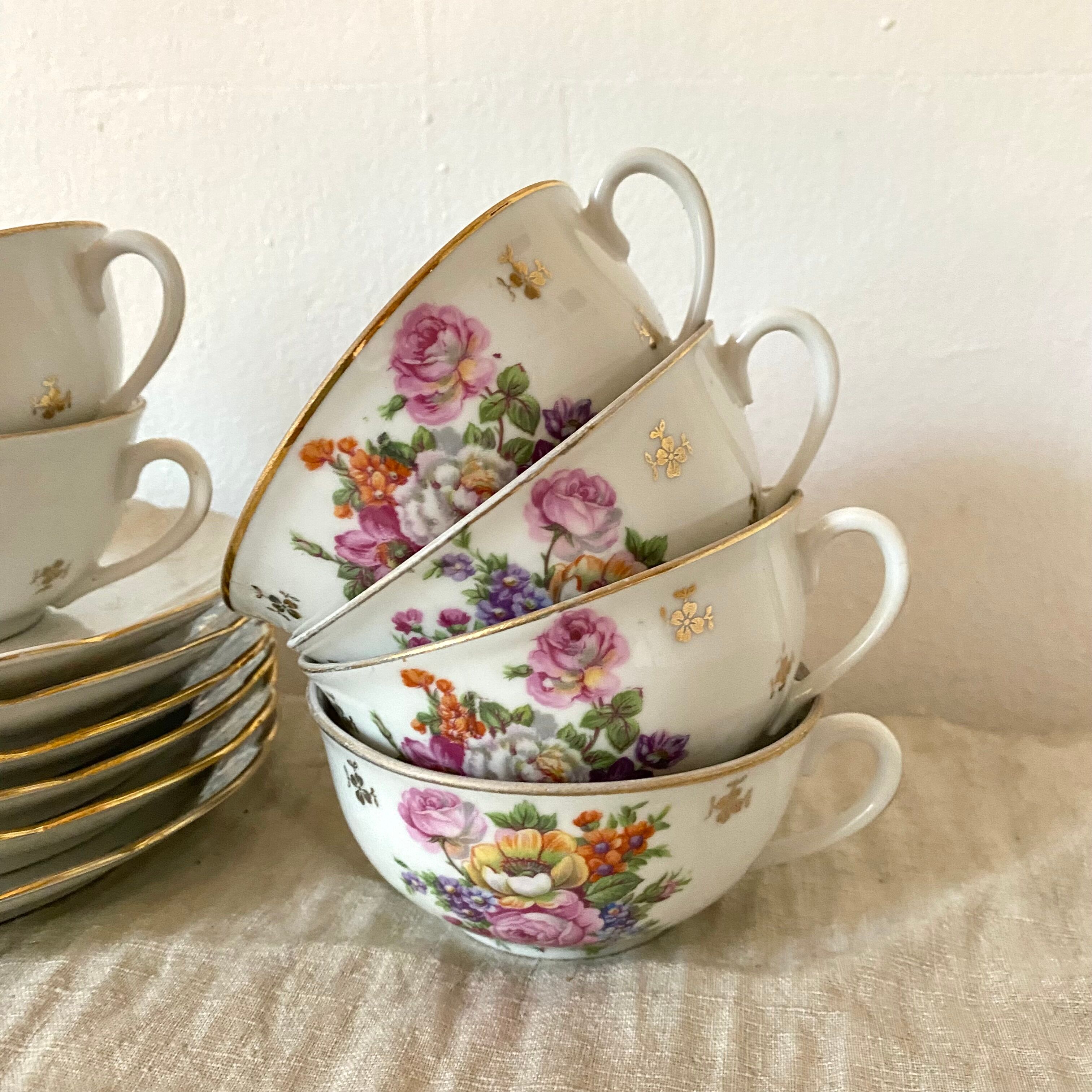 Limoges porcelain cups