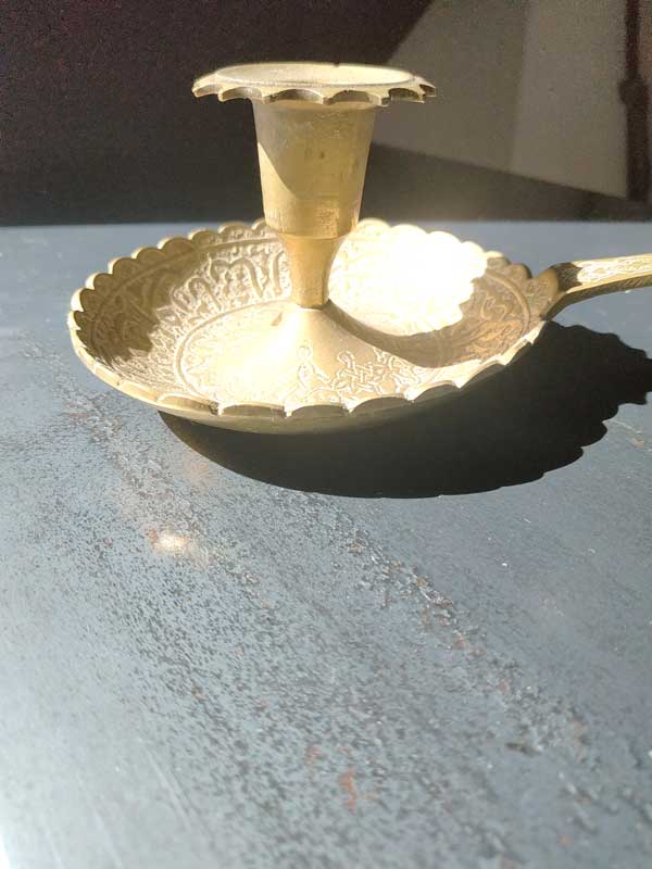 Brass candle holder