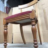 Set of 6 Restoration style chairs in cherry wood