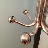 Porte manteau perroquet de bar vintage année 1960-70 en métal tourniquet stable