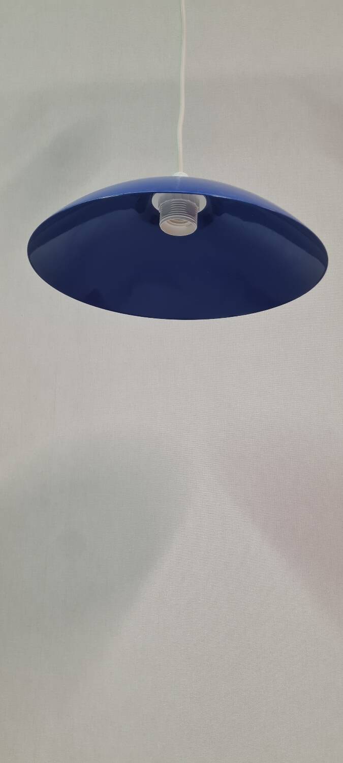 Sheet metal pendant lamp from the 80s
