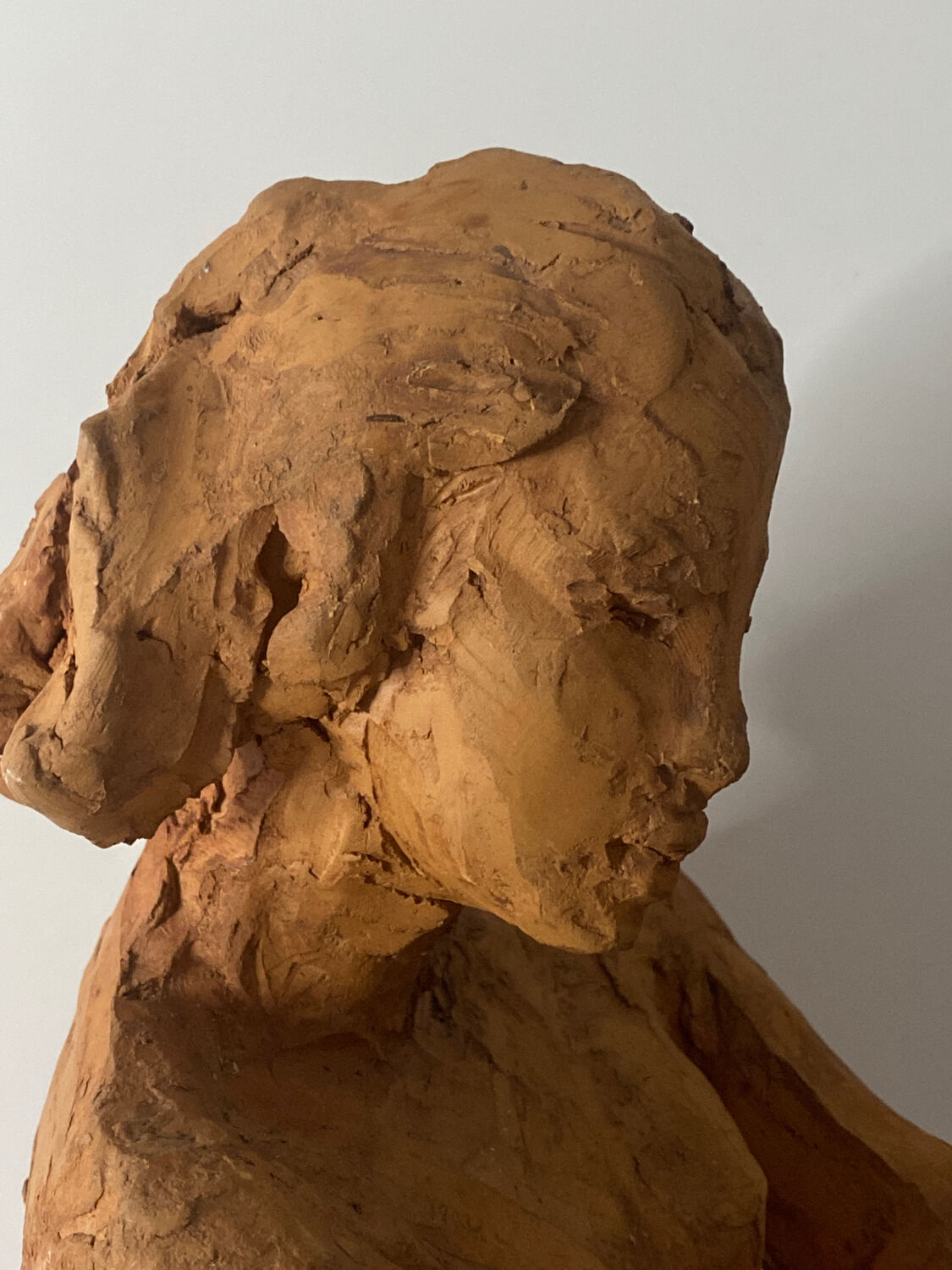 Nude Woman - Ceramic clay sculpture