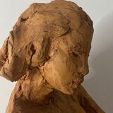 Nude Woman - Ceramic clay sculpture