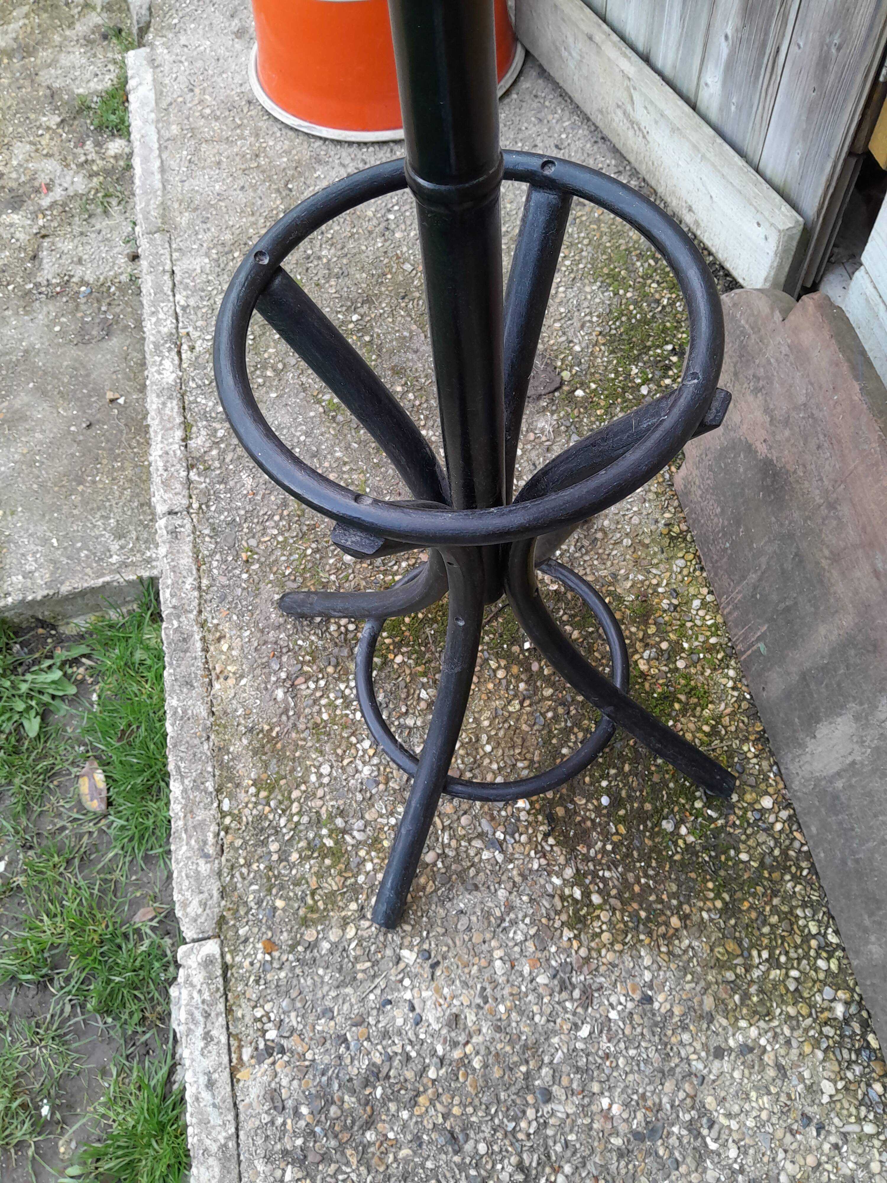 Vintage parrot coat rack in old wood