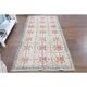 1970s Turkish Oushak Handmade Wool Cotton Beige Area Rug 101x191