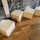 Modular coffee table in travertine, 4 elements.