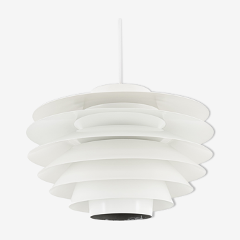 Medium white Verona lamp by Svend Middelboe for Nordisk Solar