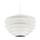 Medium white Verona lamp by Svend Middelboe for Nordisk Solar