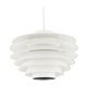 Medium white Verona lamp by Svend Middelboe for Nordisk Solar