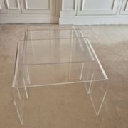 Trio de tables Gigogne Roche Bobois en Altuglass